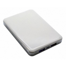Flache quadratische Powerbank aus Aliminium 5.000 mAh - Topgiving